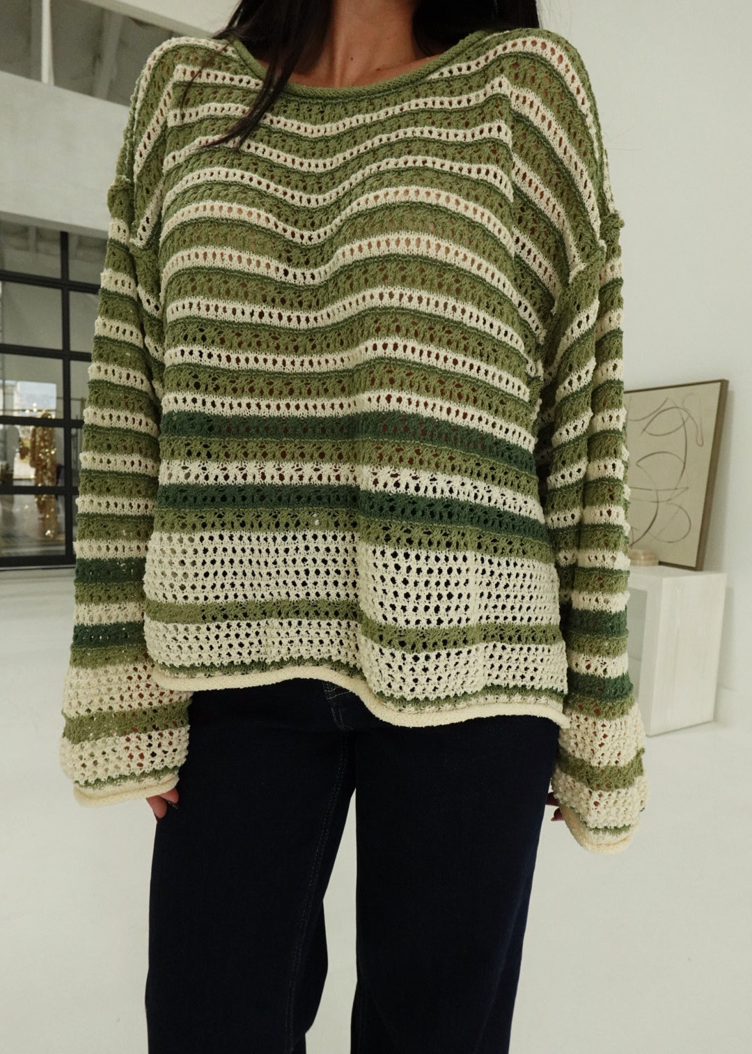 Autumn Air Sweater - Olive