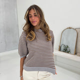 Choosey Sweater Top - Light Grey