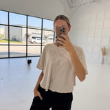 Danny Basic Tee - Sand Beige
