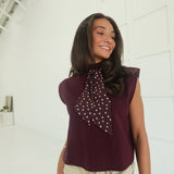 Park Ave. Knit Top - Burgundy