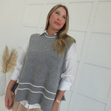 Fester Open Vest Top - Grey