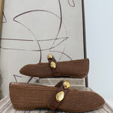 Islander Raffia Flats - Mocha