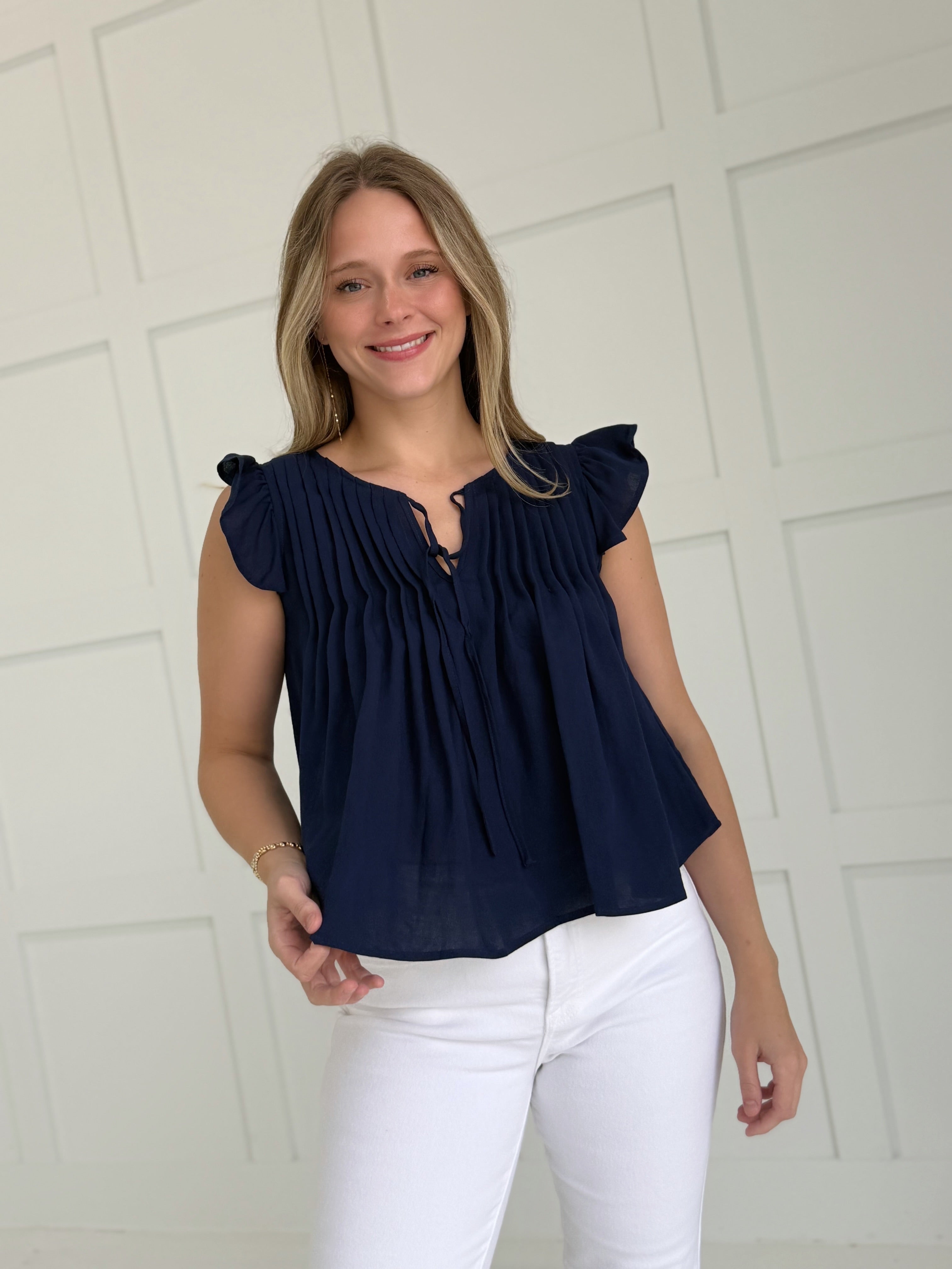 Amaya Top - Navy