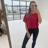 Danny Basic Tee - Ruby