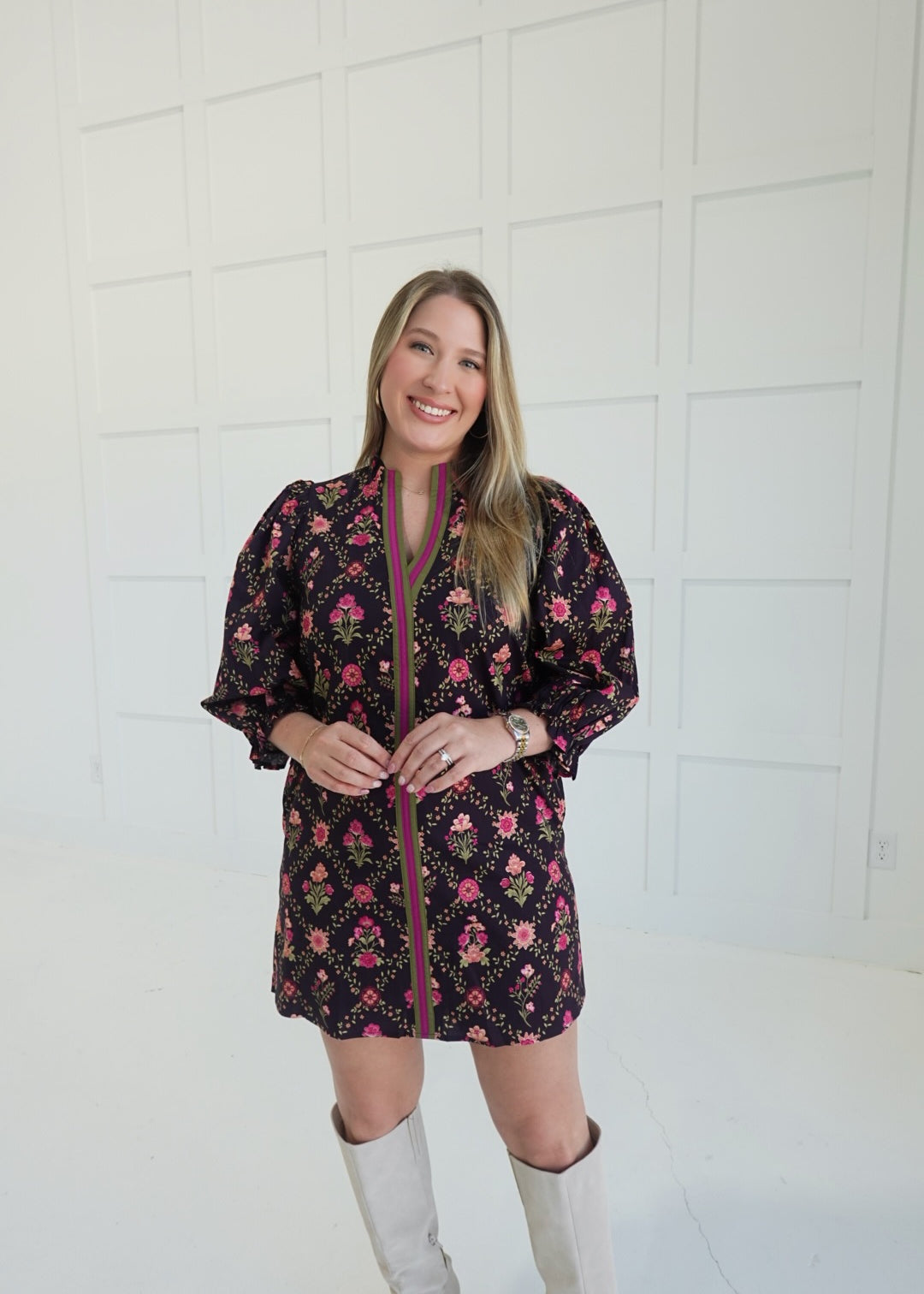 Feature of Me Mini Dress - Navy