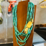 Multi Turq Layered Necklace