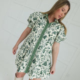 Nancy Mini Dress - GREEN