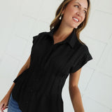 Naomi Corset Top - Black