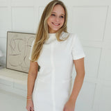 Matrix Mini Dress - White