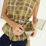 Therese Plaid Top