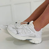 The Trainer Sneaker - White/Silver