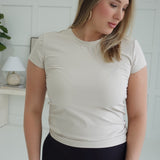 Full-Length Interlock Top - Sand Beige