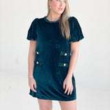 Corrine Mini Dress - Emerald