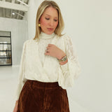 Chaste Jacquard Blouse