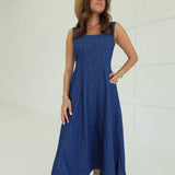 Denim and Daisies Midi Dress