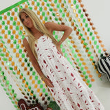 Gridiron Embroidered Dress