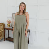 Ollie Jumpsuit - Light Olive