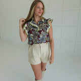 Vintage Lease Top - Wine