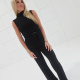 Miranda Ribbed Set - Black