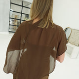 McCallan 52 Cape Dress - Brown