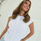 Double Knit Top - White
