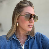 Logan Sunglasses - Gold/Fade Green - Freyrs