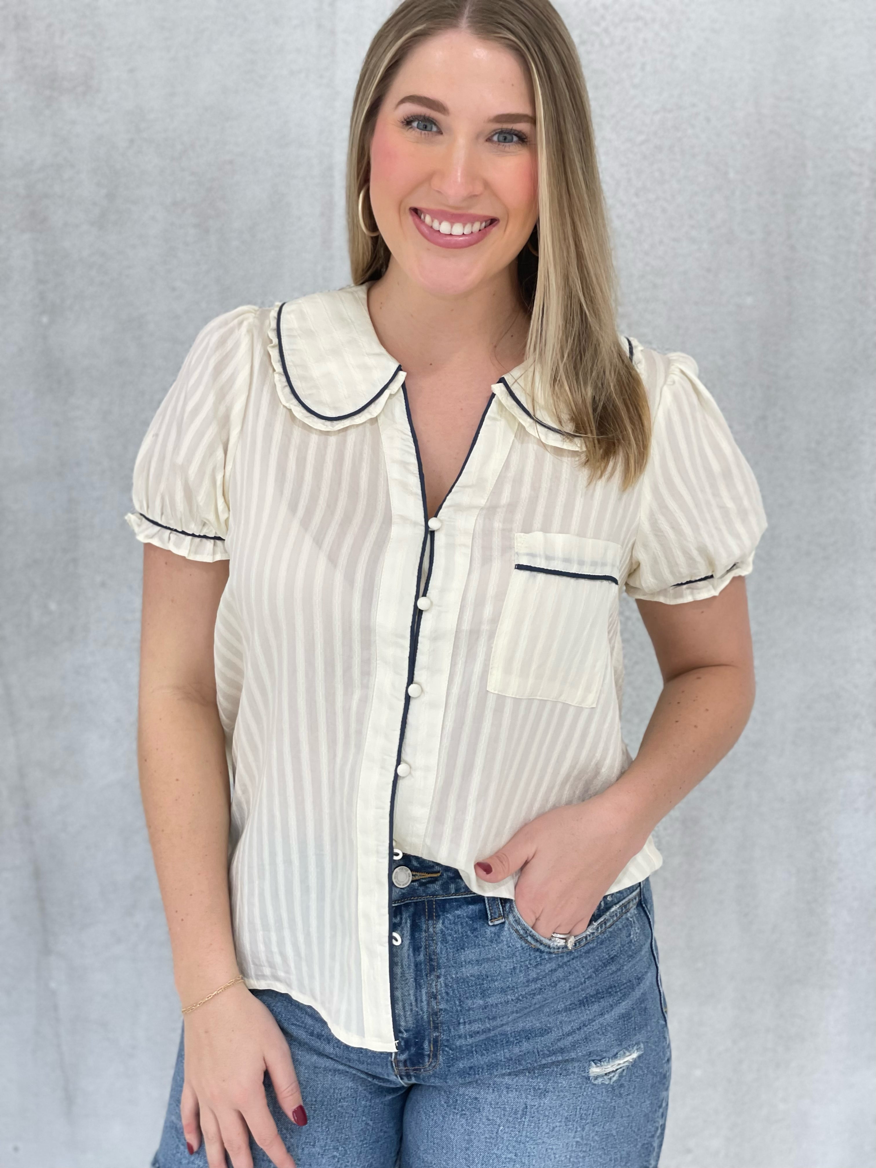 Stella Spring Blouse - White