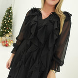 Sweet Whirl Of Mine Dress - Black