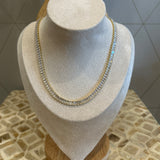 Baguette Tennis Necklace - Gold
