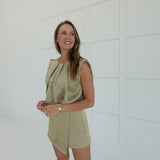 Darcie Romper Dress - Taupe