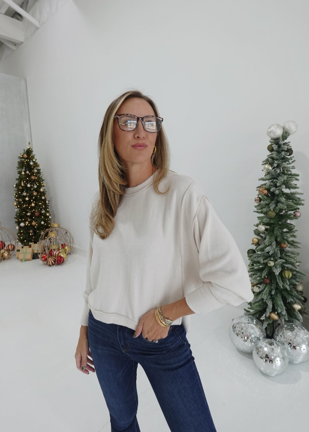 Simply It Pullover - Sand Beige