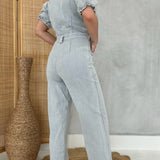 Simple Favors Denim Jumpsuit - Denim