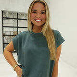Leisure Wear Sleeveless Top - Ash Jade