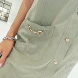 Colter Mini Dress - Olive