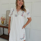 Rosetta Embroidered Dress