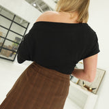 Late Affair Top - Black