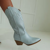 Scarlett Western Boot - Blue