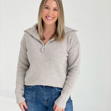 Truce Half Zip Sweater - H Mocha