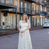 Staying Centered Midi Dress - Ivory