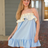 Shelton Mini Dress - Blue