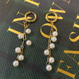 Dangling Pearl Huggies