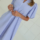 Lisla Midi Dress - Blue
