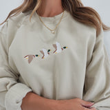 Embroidered Mallard Sweatshirt - Sand