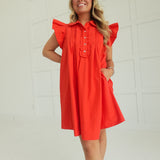 Kickoff Mini Dress - Red