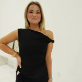 Eyes On Me Midi Dress - Black