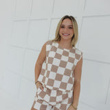 Check It Linen Set - Brown