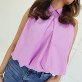 Penelope Bubble Top - Lilac