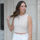 Selma Crop Top - Cream