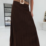 Selene Maxi Skirt - Choco