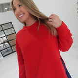 The Diver Pullover - Ruby